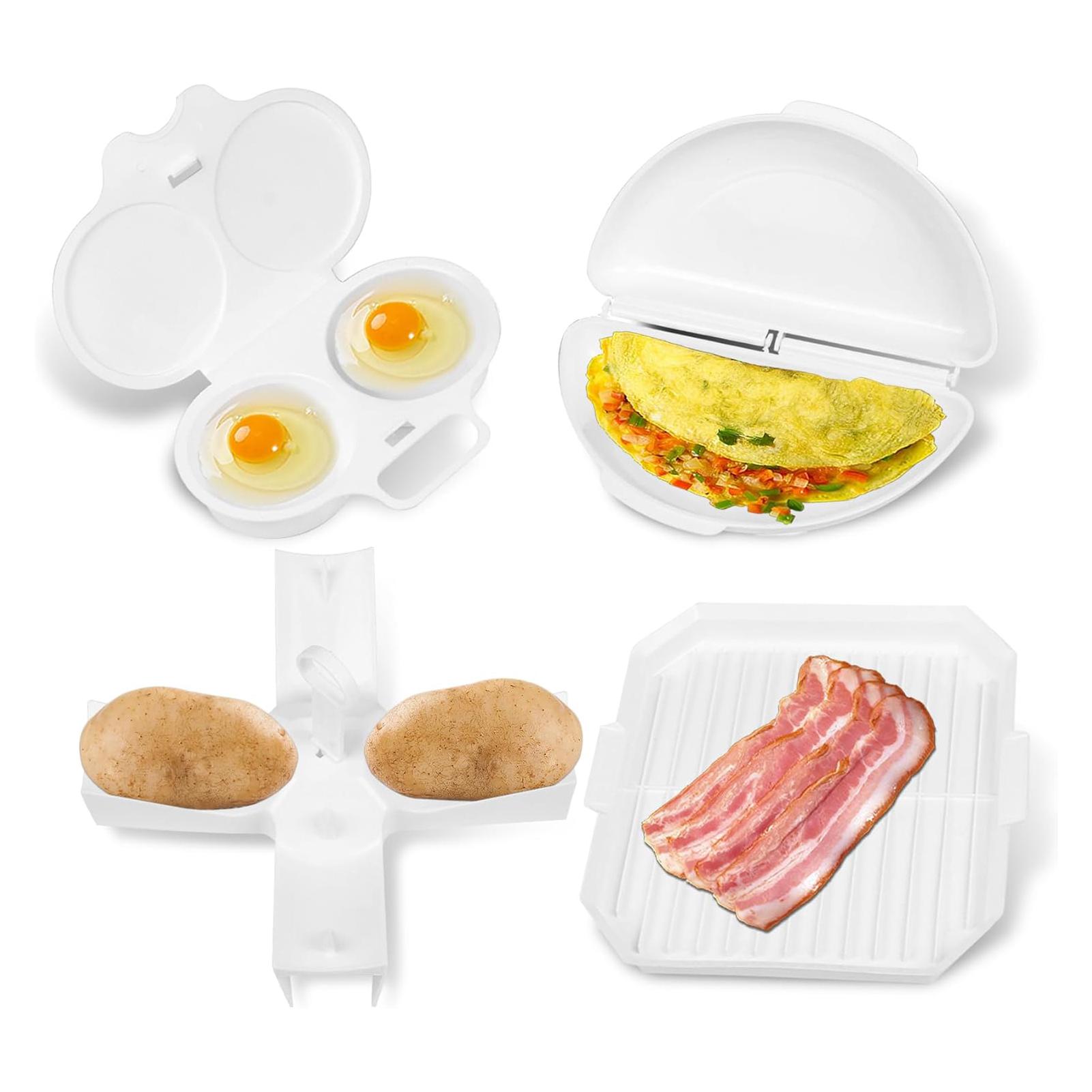 2025 New 4PCS/SET Microwave Steamer, Egg Box, Potato Rack, Avocado Rack, Root Baking Plate Set
2025 New 4PCS/SET Microwave Steamer, Egg Box, Potato Rack, Avocado Rack, Root Baking Plate Set