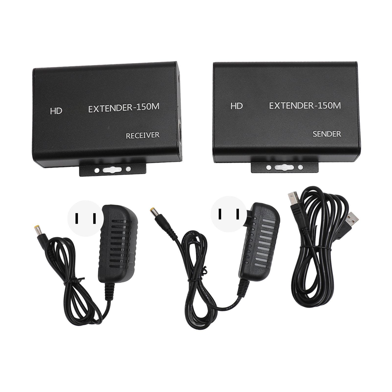 150 м HD KVM-удлинитель HD мультимедийный интерфейс с RJ45 HD 1080P 60 Гц по кабелю Ethernet Cat5e6 KVM US Plug
150 м HD KVM-удлинитель HD мультимедийный интерфейс с RJ45 HD 1080P 60 Гц по кабелю Ethernet Cat5e6 KVM US Plug