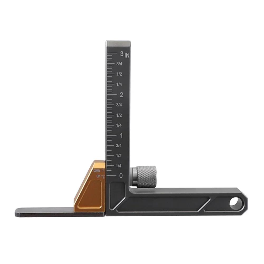 1pcs Height Measuring Tool Woodworking Height Gauge Depth Gauge Measuring For Table Saw For Router Table
1pcs Height Measuring Tool Woodworking Height Gauge Depth Gauge Measuring For Table Saw For Router Table