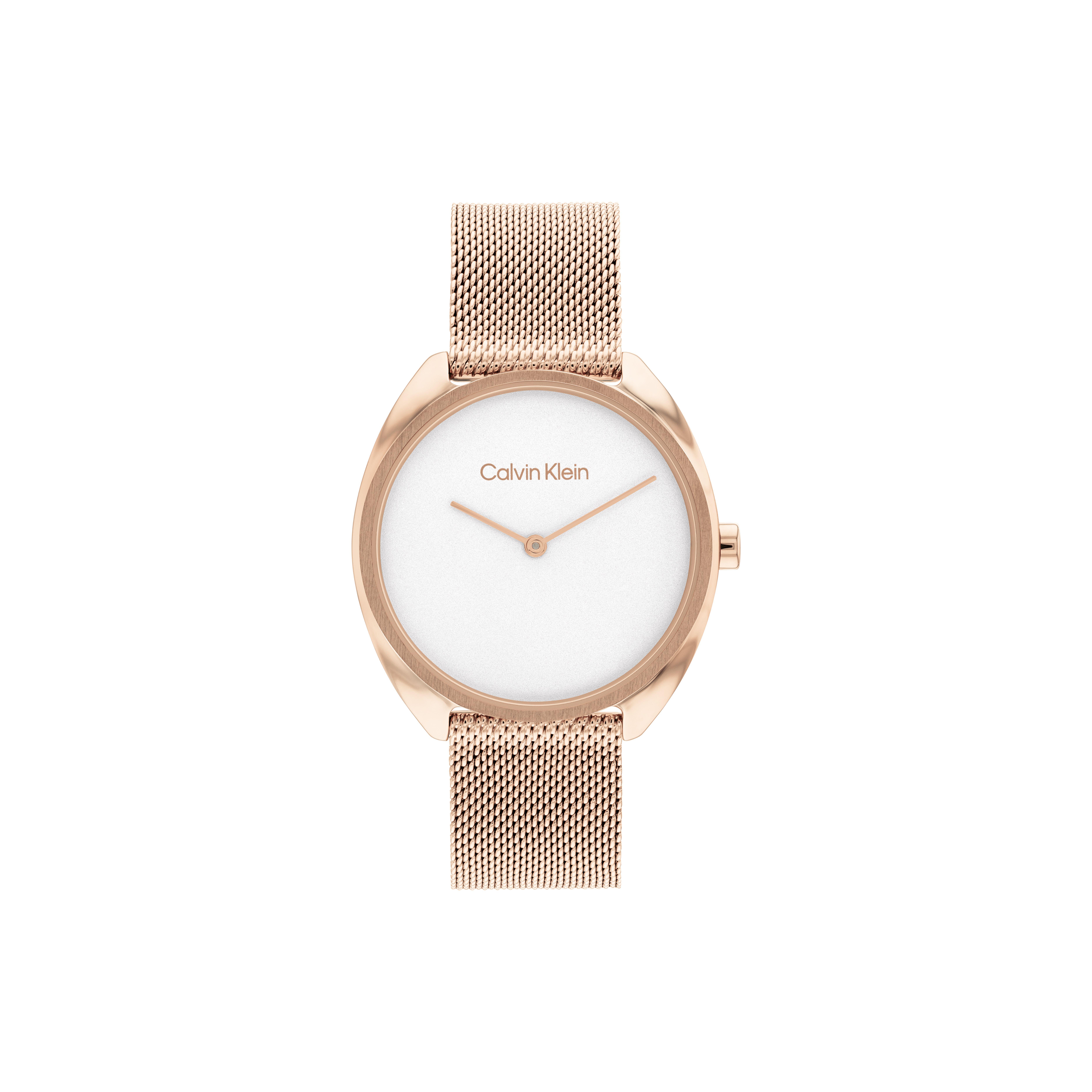 Calvin Klein Minimalist Dial Milanese Strap Watch Quartz Movement Steel Bracelet White Dial Trendy Pure Style 30m Waterproof Women watches 25200270 Rose Gold
Calvin Klein Minimalist Dial Milanese Strap Watch Quartz Movement Steel Bracelet White Dial Trendy Pure Style 30m Waterproof Women watches 25200270 Rose Gold