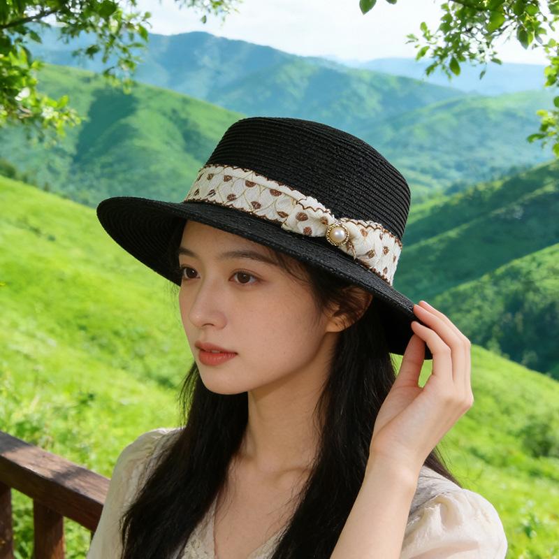 Summer sun hat women s sunshade flat top hat French English seaside straw beach hat sun hat M(56-58cm)
Summer sun hat women s sunshade flat top hat French English seaside straw beach hat sun hat M(56-58cm)