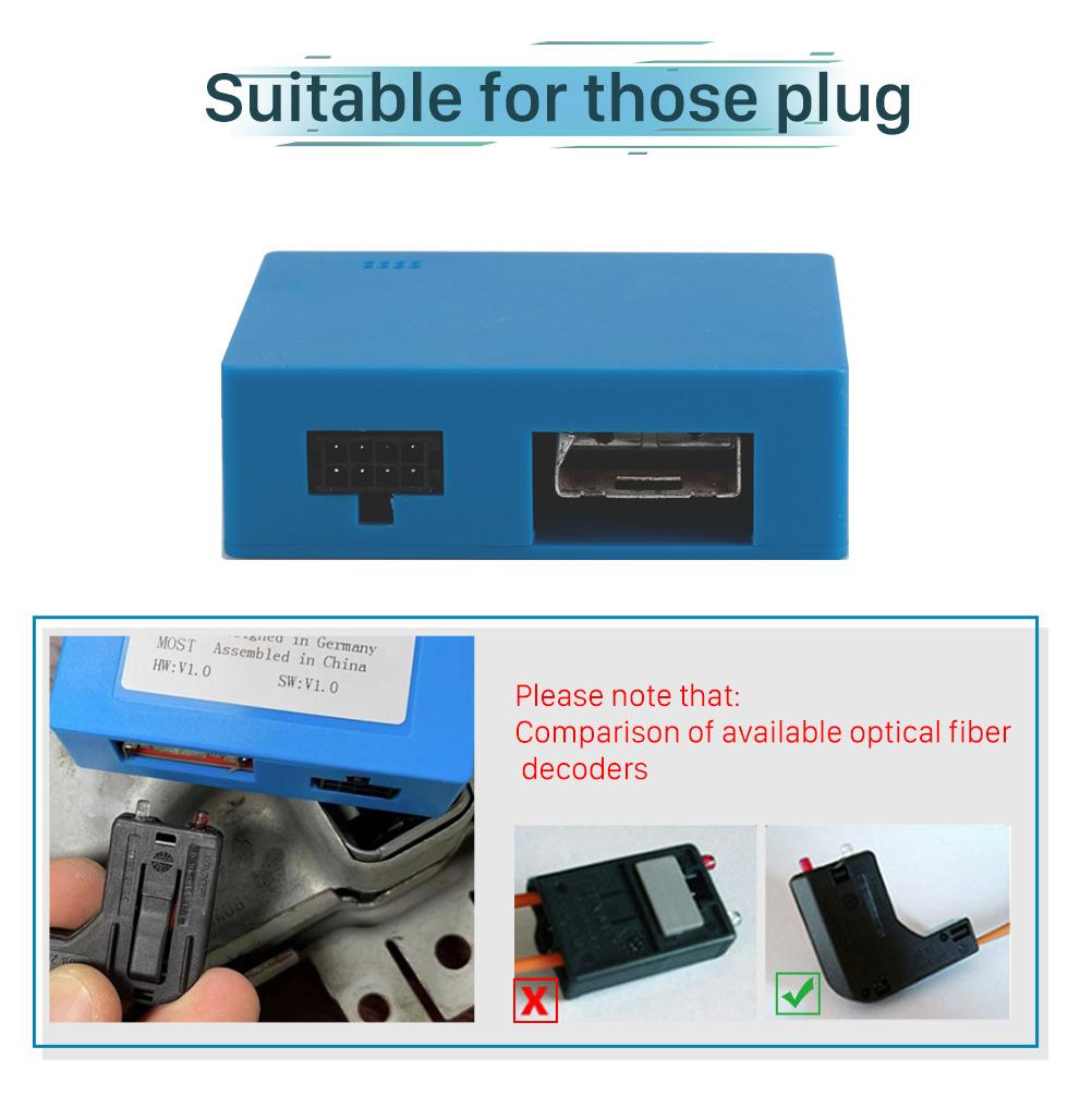 D2B Digital Data Bus Fiber Car Radio Optic Decoder Amplifier For Mercedes Benz ML GL R E CLS SLK Class
D2B Digital Data Bus Fiber Car Radio Optic Decoder Amplifier For Mercedes Benz ML GL R E CLS SLK Class