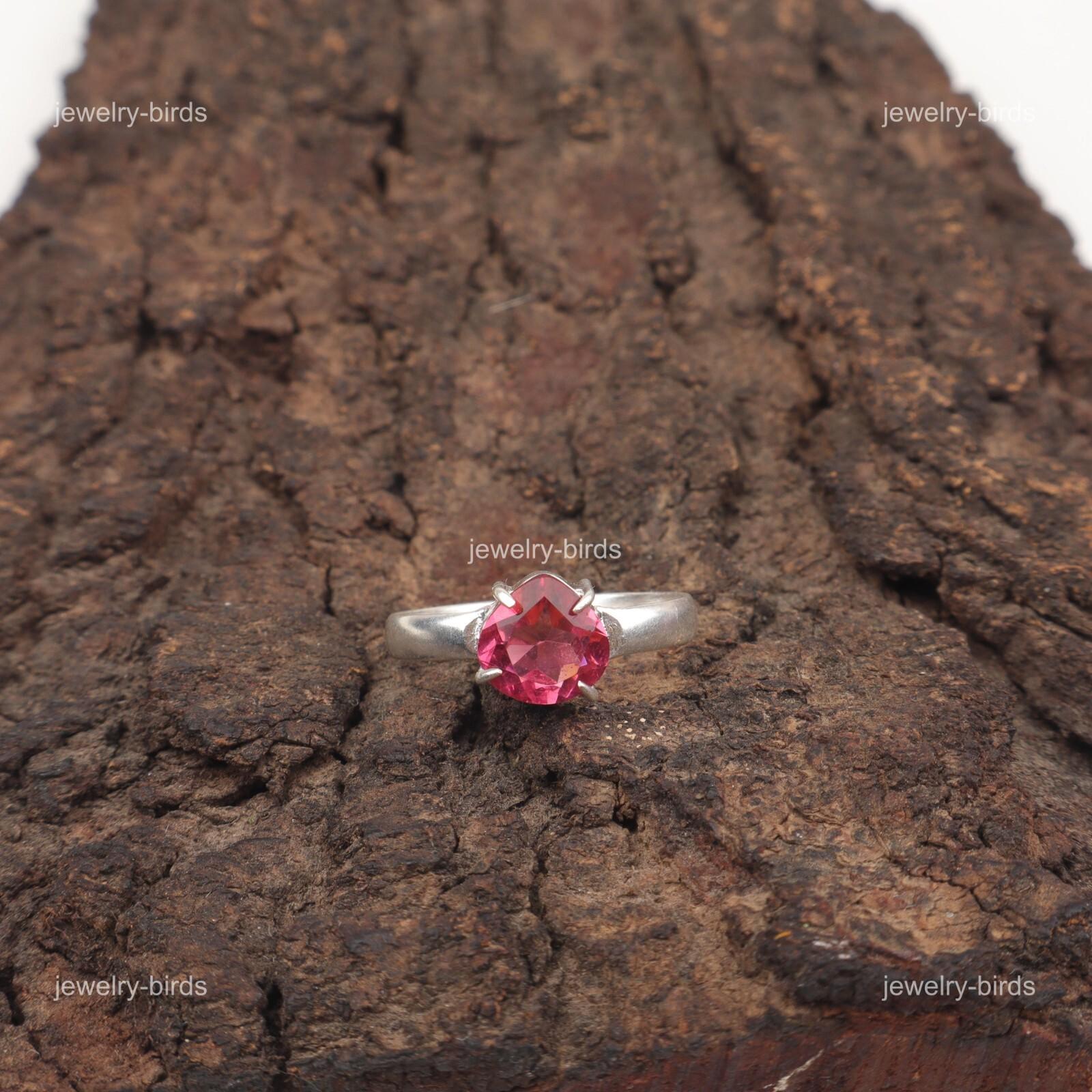 Heart Chakra Pink Tourmaline Gemstone 925 Silver Daughter Gift Eternity New Ring RR-43-14 15
Heart Chakra Pink Tourmaline Gemstone 925 Silver Daughter Gift Eternity New Ring RR-43-14 15