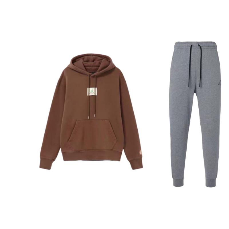 Jordan Logo Print Hoodie And Embroidered Drawstring Cuffed Sweatpants Casual Sports Set Unisex sweatshirt and pants DQ7341-091+DV7024-262 M
Jordan Logo Print Hoodie And Embroidered Drawstring Cuffed Sweatpants Casual Sports Set Unisex sweatshirt and pants DQ7341-091+DV7024-262 M