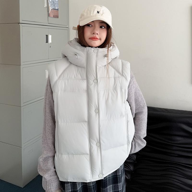 Down Cotton-padded Jacket Vest Female Hooded Autumn and Winter Latest Thickened Plus Size Hooded Waistcoat Loose Cotton Jacket Ve Practical Use M
Down Cotton-padded Jacket Vest Female Hooded Autumn and Winter Latest Thickened Plus Size Hooded Waistcoat Loose Cotton Jacket Ve Practical Use M