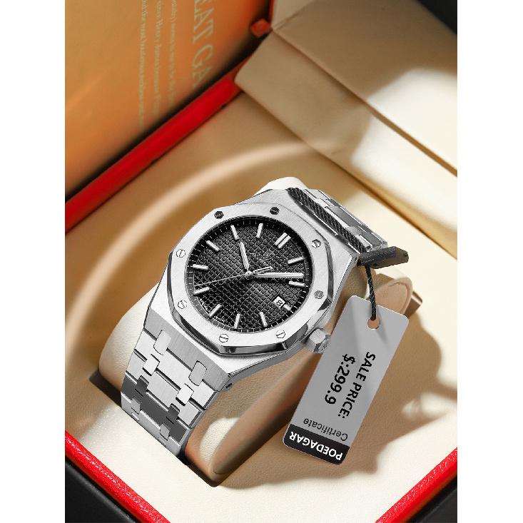 POEDAGAR National Top Luxury Men s Watch New Waterproof Luminous Sports Wristwatch P924Silver shell with bla
POEDAGAR National Top Luxury Men s Watch New Waterproof Luminous Sports Wristwatch P924Silver shell with bla