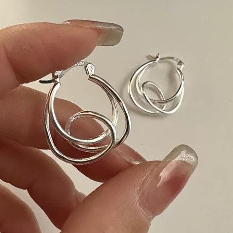 925 Sterling Silver Vintage Earrings For Women Trendy Simple Interware Round Earring Jewelry Prevent Allergy Party Accessories
925 Sterling Silver Vintage Earrings For Women Trendy Simple Interware Round Earring Jewelry Prevent Allergy Party Accessories