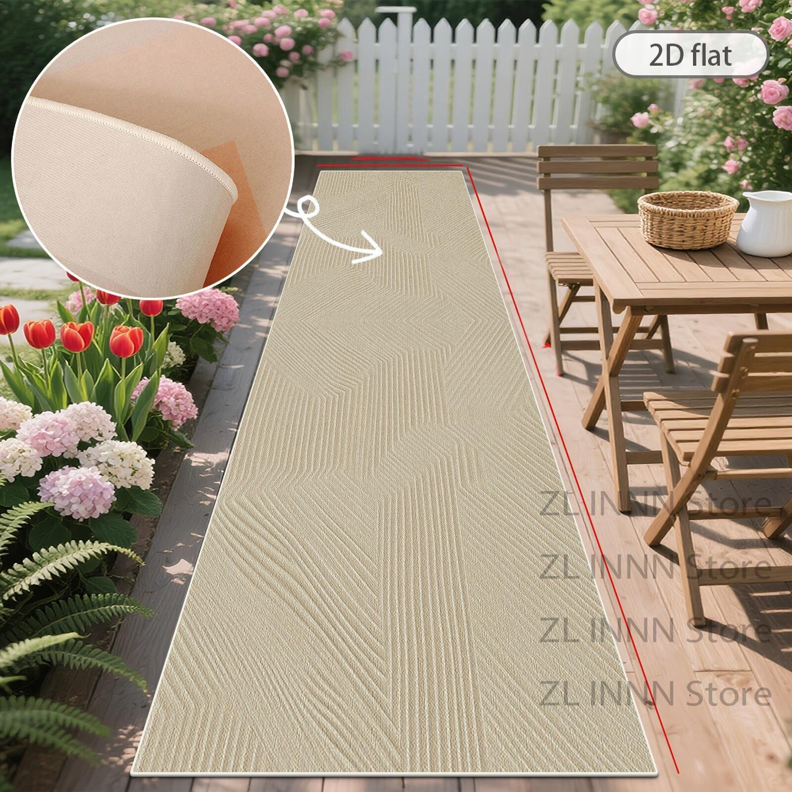 Cream Beige Long Runner Rug Outdoor Patio Non-slip Washable Runner Mat Decoration Home Living Room Kitchen Carpet Track Corridor 60x200cm
Cream Beige Long Runner Rug Outdoor Patio Non-slip Washable Runner Mat Decoration Home Living Room Kitchen Carpet Track Corridor 60x200cm