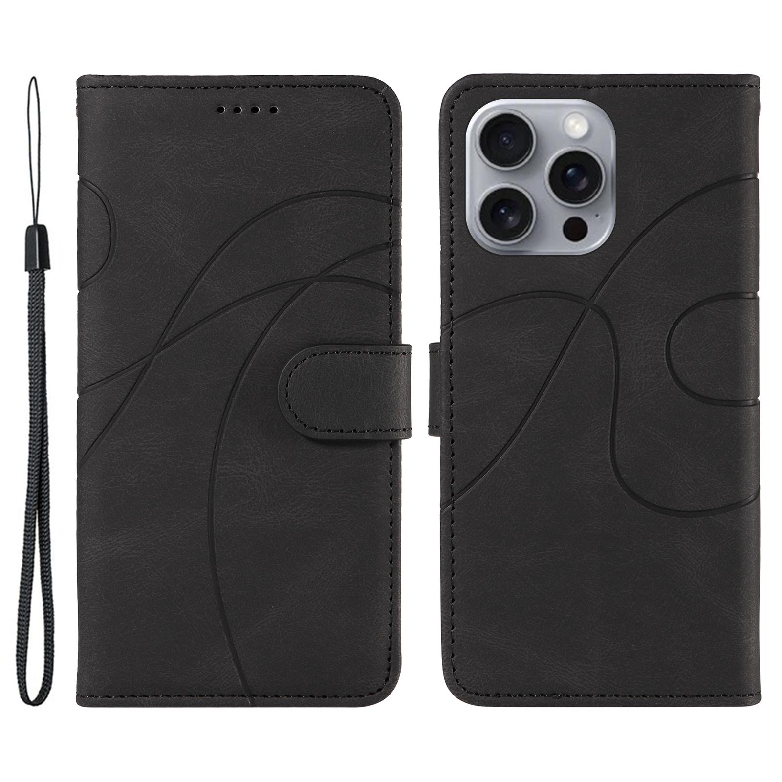 For iPhone 16 Pro Max Case Leather Stand Feature Flip Phone Cover Line Pattern Black
For iPhone 16 Pro Max Case Leather Stand Feature Flip Phone Cover Line Pattern Black