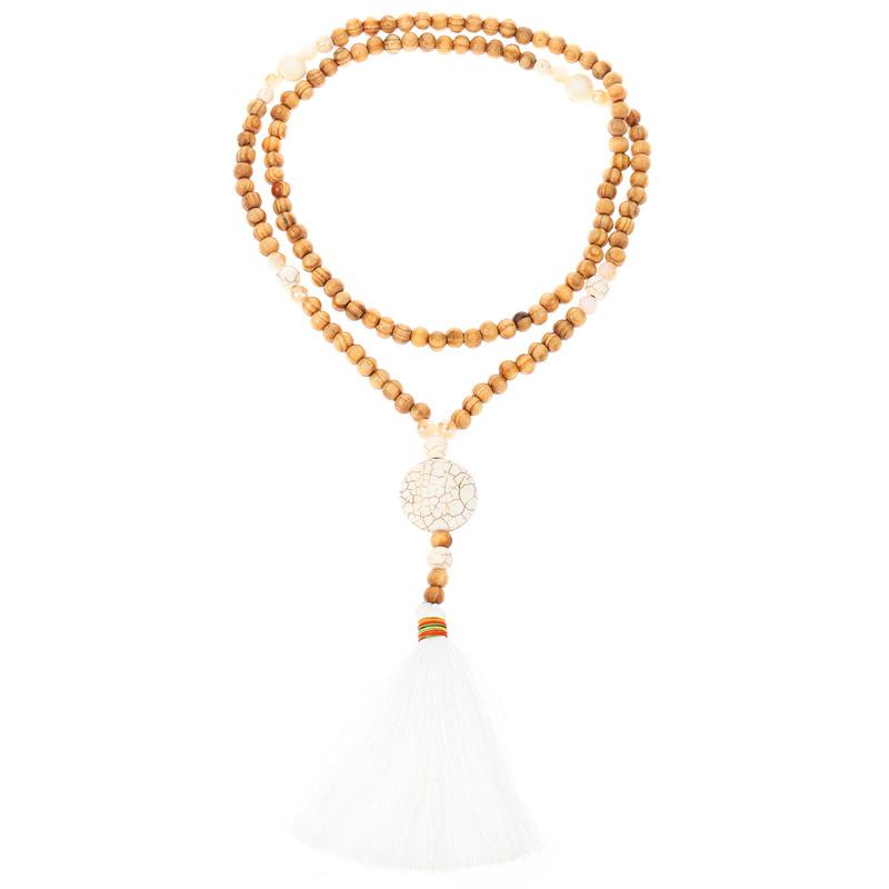 New Female Wooden Beaded Cross Pentagram Pendant Necklace Tassel Long Winter Sweater Chain Necklace for Women Necklaces Collar 90cm
New Female Wooden Beaded Cross Pentagram Pendant Necklace Tassel Long Winter Sweater Chain Necklace for Women Necklaces Collar 90cm