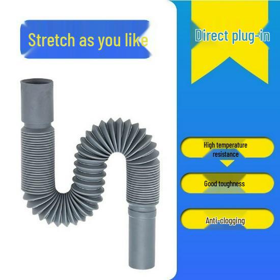 Телескопический пластиковый сливной шланг со стальной проволокой и резиновой головкой для умывальника и швабры – конструкция против плесени
Телескопический пластиковый сливной шланг со стальной проволокой и резиновой головкой для умывальника и швабры – конструкция против плесени