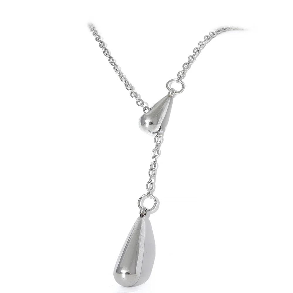 Yhpup Water Drop Fashion Cast Pendant Necklace Gold Color Trendy Stainless Steel Jewelry Collier Waterproof for Women Charm Gift
Yhpup Water Drop Fashion Cast Pendant Necklace Gold Color Trendy Stainless Steel Jewelry Collier Waterproof for Women Charm Gift