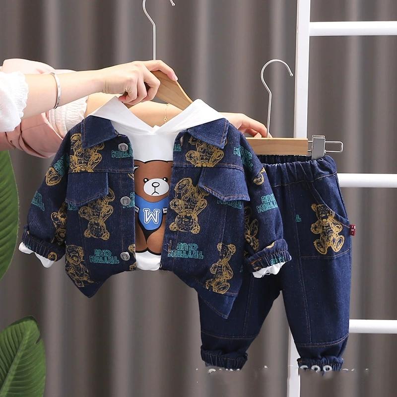 Осенняя мода Детский жареный уличный Весенне-осенний костюм с капюшоном из денима с полной печатью медведя Модный мальчиковый костюм-тройка с длинными рукавами 110 жёлтый
Осенняя мода Детский жареный уличный Весенне-осенний костюм с капюшоном из денима с полной печатью медведя Модный мальчиковый костюм-тройка с длинными рукавами 110 жёлтый