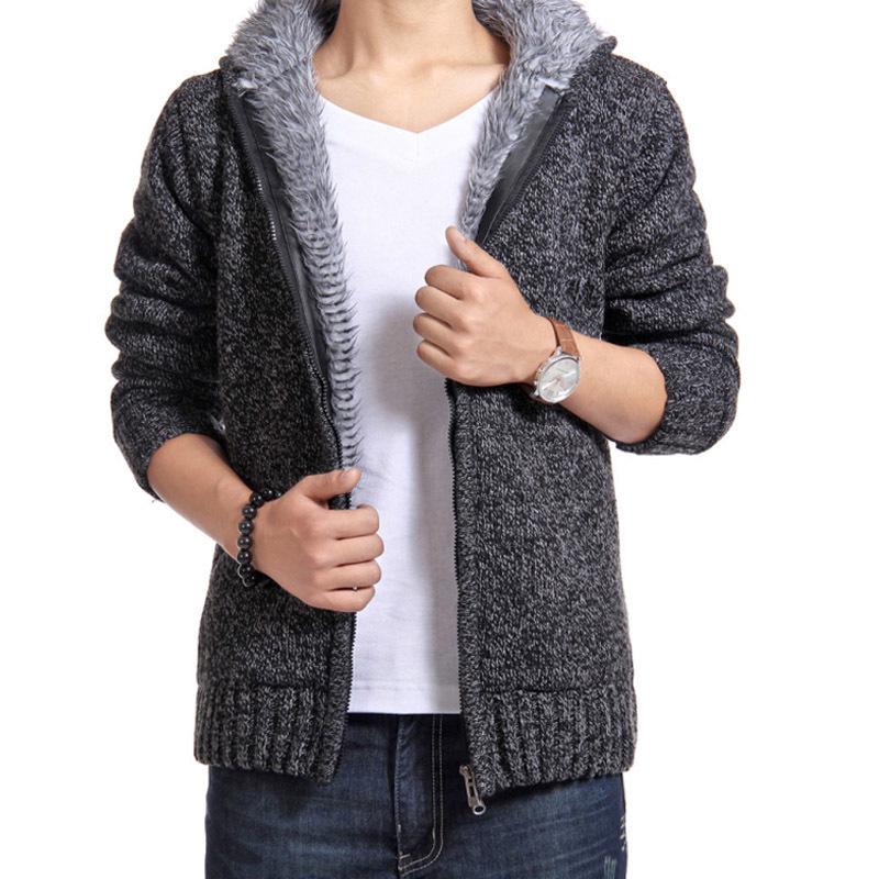 Men s Hooded Knitted Cardigan - Plus Velvet Thick, Warm, Casual Sweater M темно-серого
Men s Hooded Knitted Cardigan - Plus Velvet Thick, Warm, Casual Sweater M темно-серого