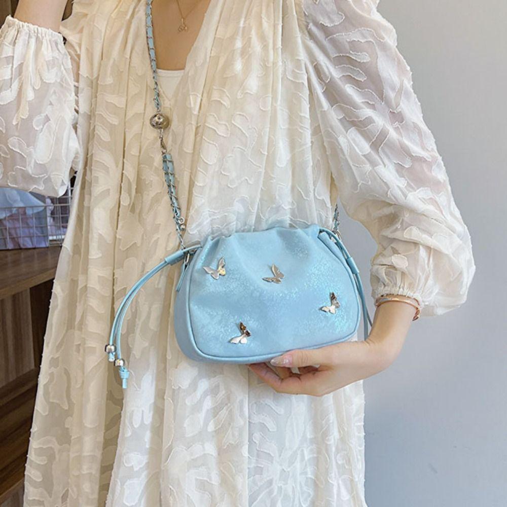 French Style Butterfly Crossbody Bag PU Leather Armpit Bag Fashion Women Shoulder Bag Shopping серебряный
French Style Butterfly Crossbody Bag PU Leather Armpit Bag Fashion Women Shoulder Bag Shopping серебряный