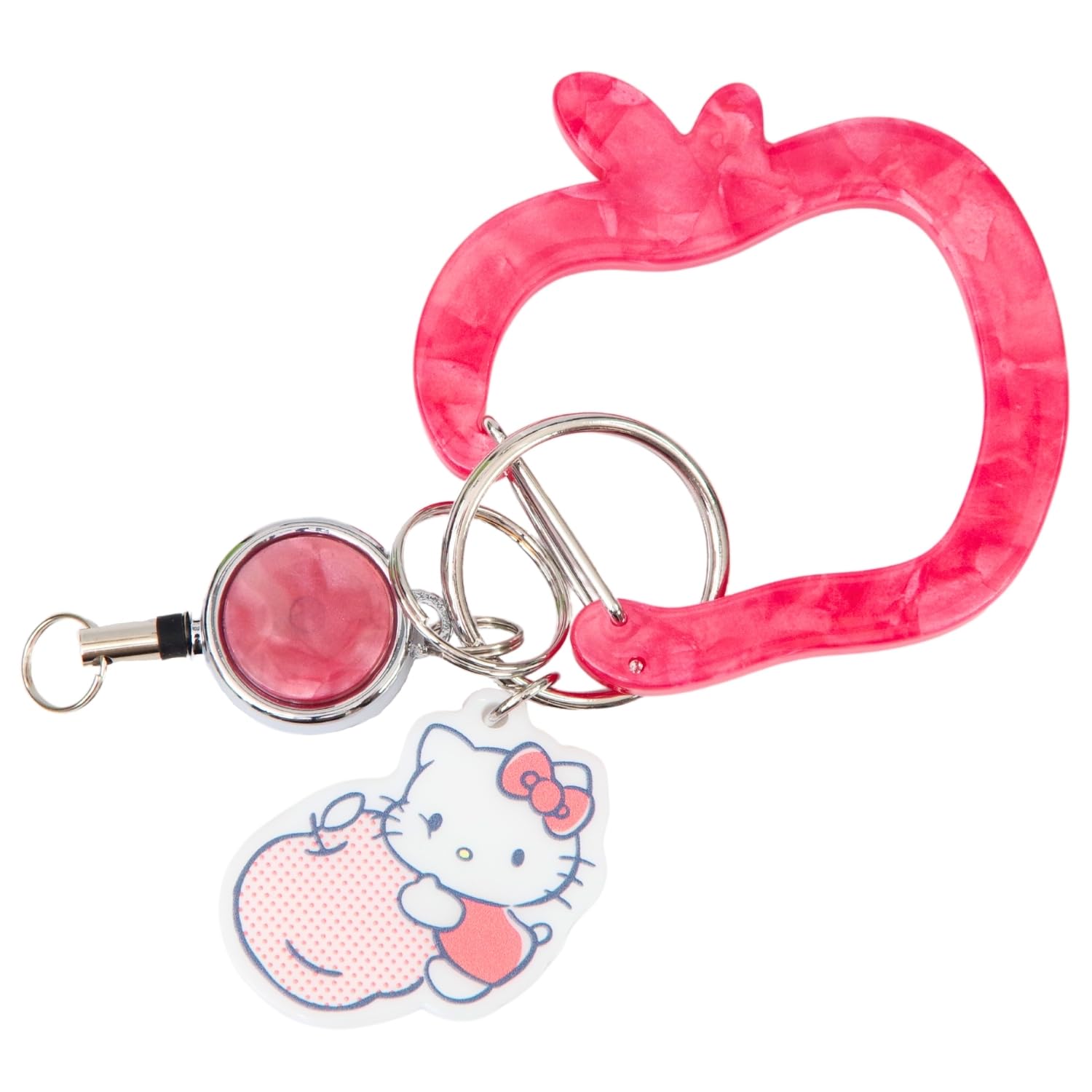 Карабин в виде цветка с подвеской-катушкой для сумки Sanrio All Stars Hello Kitty LSR-G004
Карабин в виде цветка с подвеской-катушкой для сумки Sanrio All Stars Hello Kitty LSR-G004