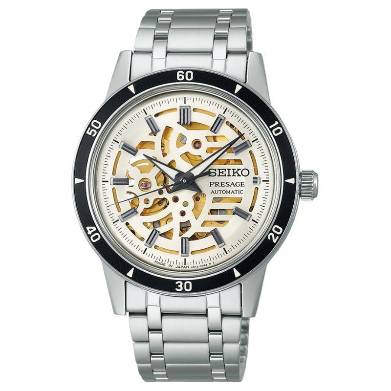 SEIKO 50 meters waterproof automatic/manual mechanical movement Steel Strap 46.2mm men s watch hollow dial SARY255 бежевий
SEIKO 50 meters waterproof automatic/manual mechanical movement Steel Strap 46.2mm men s watch hollow dial SARY255 бежевий