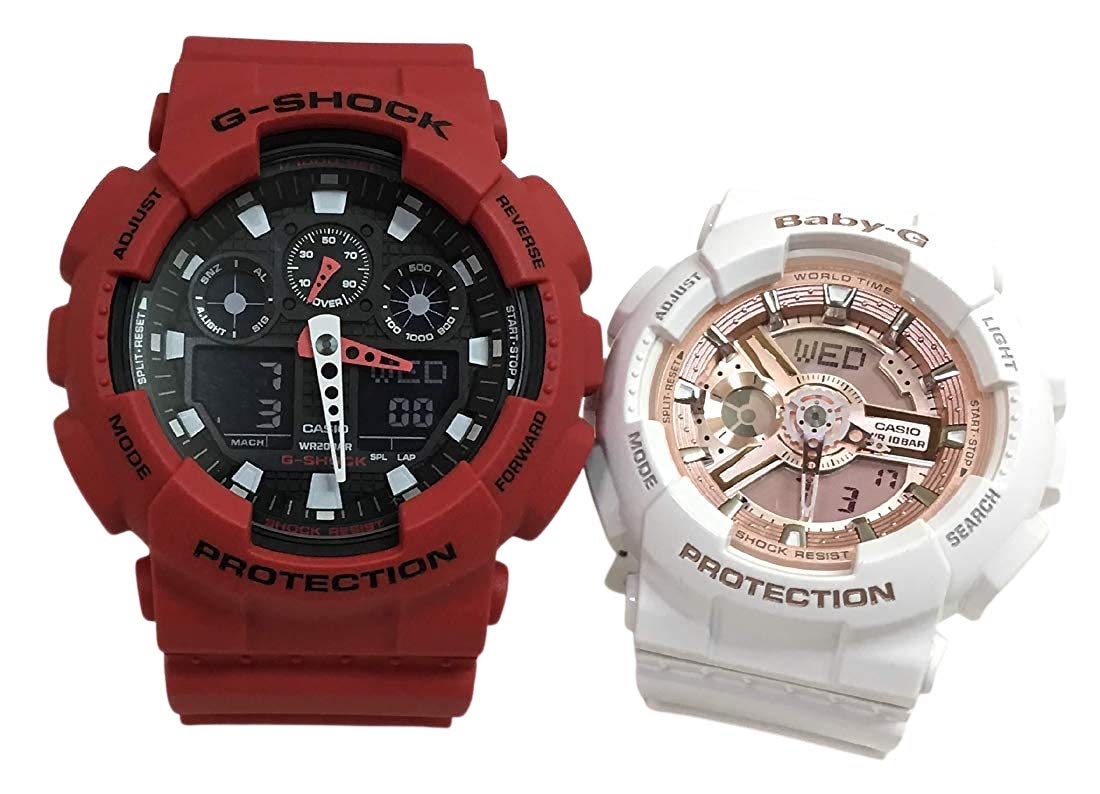 Casio CASIO watch G-SHOCK & BABY-G pair watch in genuine pair case G-Shock & Baby G 2 piece set GA-100B-4AJF BA-110-7A1JF
Casio CASIO watch G-SHOCK & BABY-G pair watch in genuine pair case G-Shock & Baby G 2 piece set GA-100B-4AJF BA-110-7A1JF