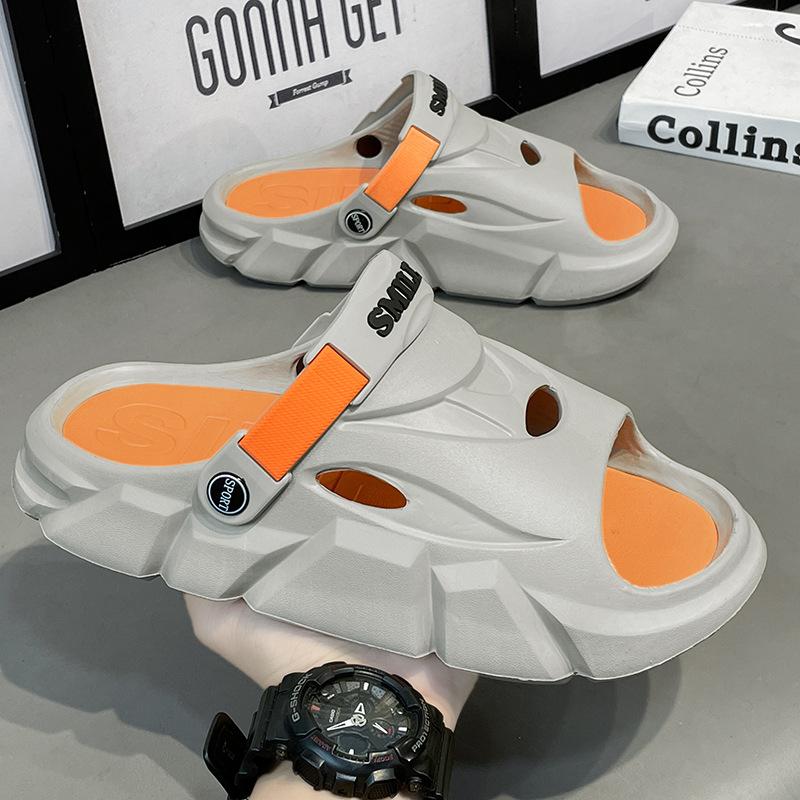 Slippers men s summer outdoor wear sports beach shoes couple s new non-slip one-word drag contrasting color casual men s sandals 36 сірий колір
Slippers men s summer outdoor wear sports beach shoes couple s new non-slip one-word drag contrasting color casual men s sandals 36 сірий колір