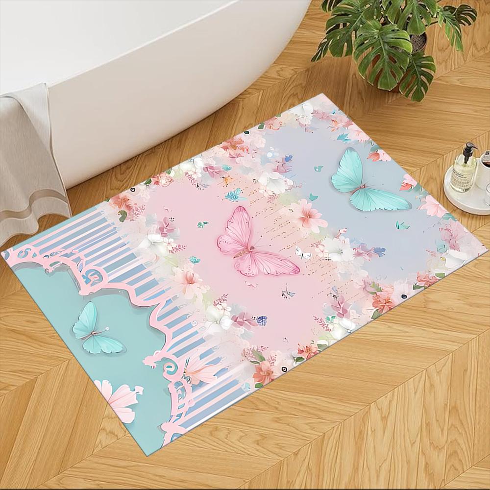 Floral Butterfly Garden Non-Slip Home Carpet Design for Office Decor Living Room Bedroom Gift 40cmx60cm
Floral Butterfly Garden Non-Slip Home Carpet Design for Office Decor Living Room Bedroom Gift 40cmx60cm