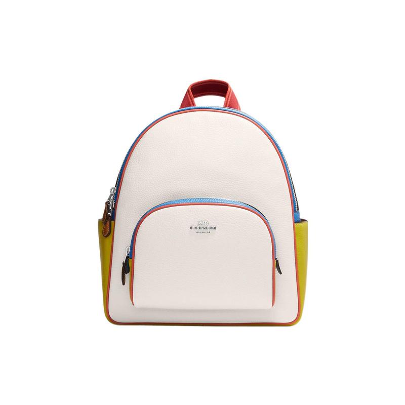 COACH Court 27 Silver Letter Logo Zipper Closure Pebbled Leather Backpack Backpack Regular Women s White срібний
COACH Court 27 Silver Letter Logo Zipper Closure Pebbled Leather Backpack Backpack Regular Women s White срібний