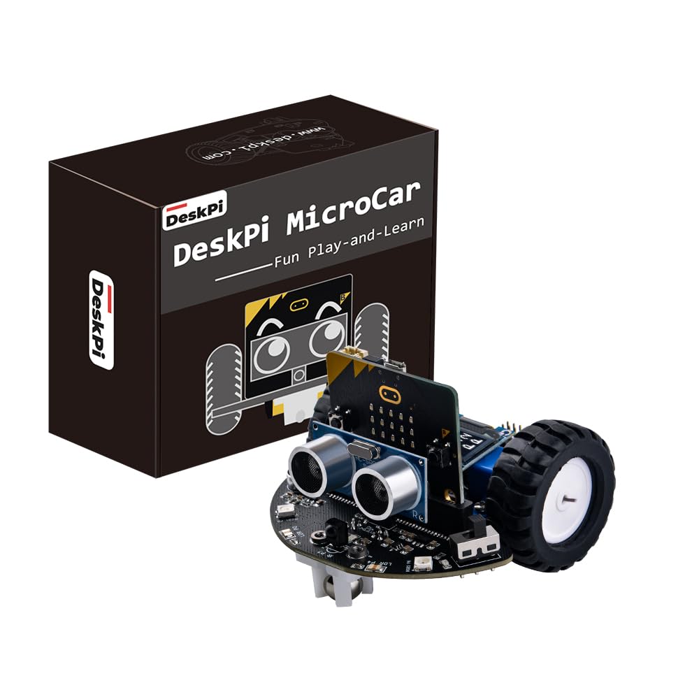 GeeekPi DeskPi MicroCar Kit Compatible with Micro Bit DIY Coding Robot Car STEM Education Projects for School and Graphical Makecode Coding Car with
GeeekPi DeskPi MicroCar Kit Compatible with Micro Bit DIY Coding Robot Car STEM Education Projects for School and Graphical Makecode Coding Car with