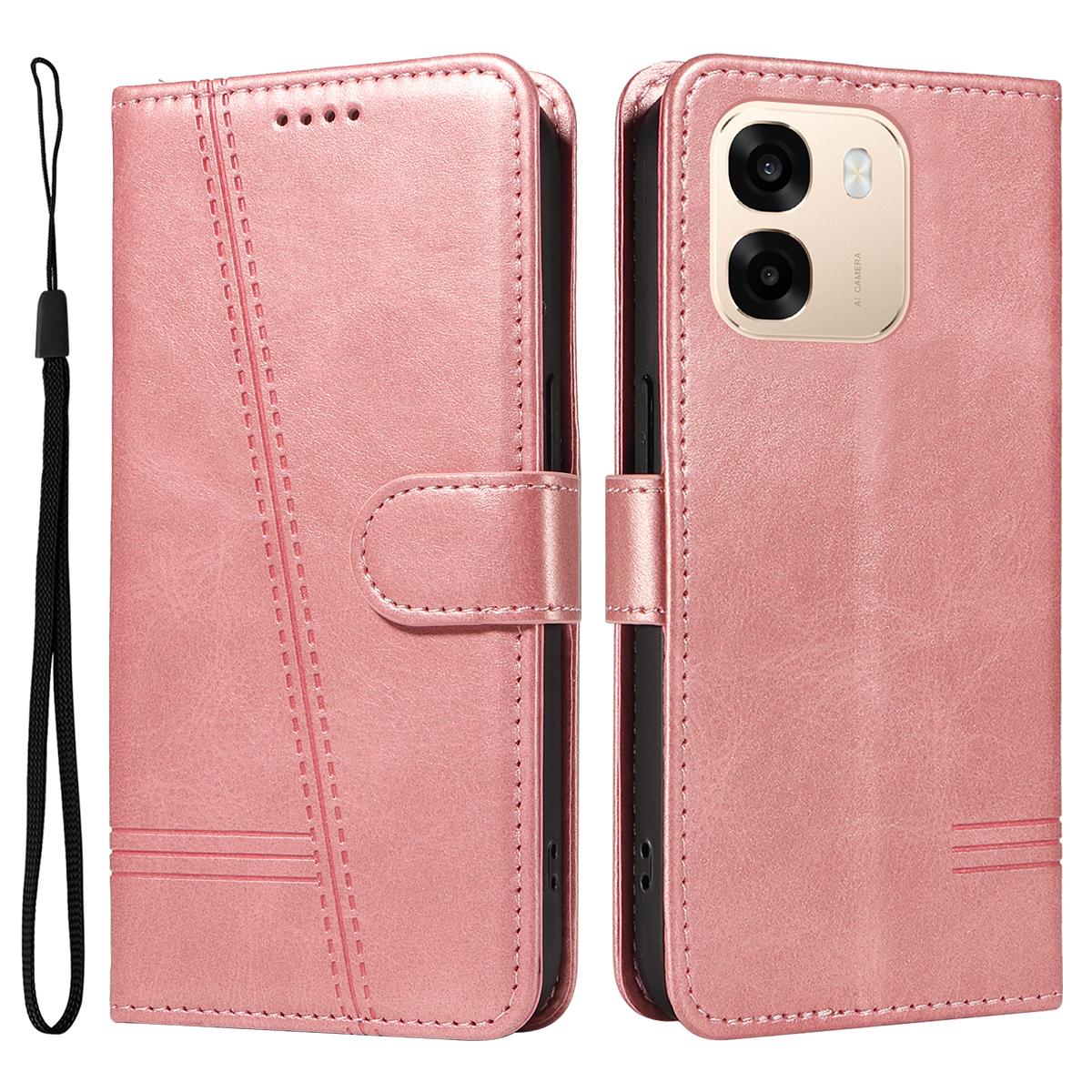 Для Oppo A6 5G/Oppo A6x 5G Гаманець-чохол Шкіряна накладка на телефон зі смужками у формі літери Т, з підставкою
Для Oppo A6 5G/Oppo A6x 5G Гаманець-чохол Шкіряна накладка на телефон зі смужками у формі літери Т, з підставкою