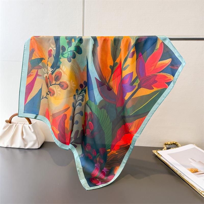 2026 Fashion Spring Summer Women 70Cm Square Scarf Silk Print Satin Beach Scarves Shawl Headband Hijab Bandana Wrap Bufanda 70x70cm
2026 Fashion Spring Summer Women 70Cm Square Scarf Silk Print Satin Beach Scarves Shawl Headband Hijab Bandana Wrap Bufanda 70x70cm