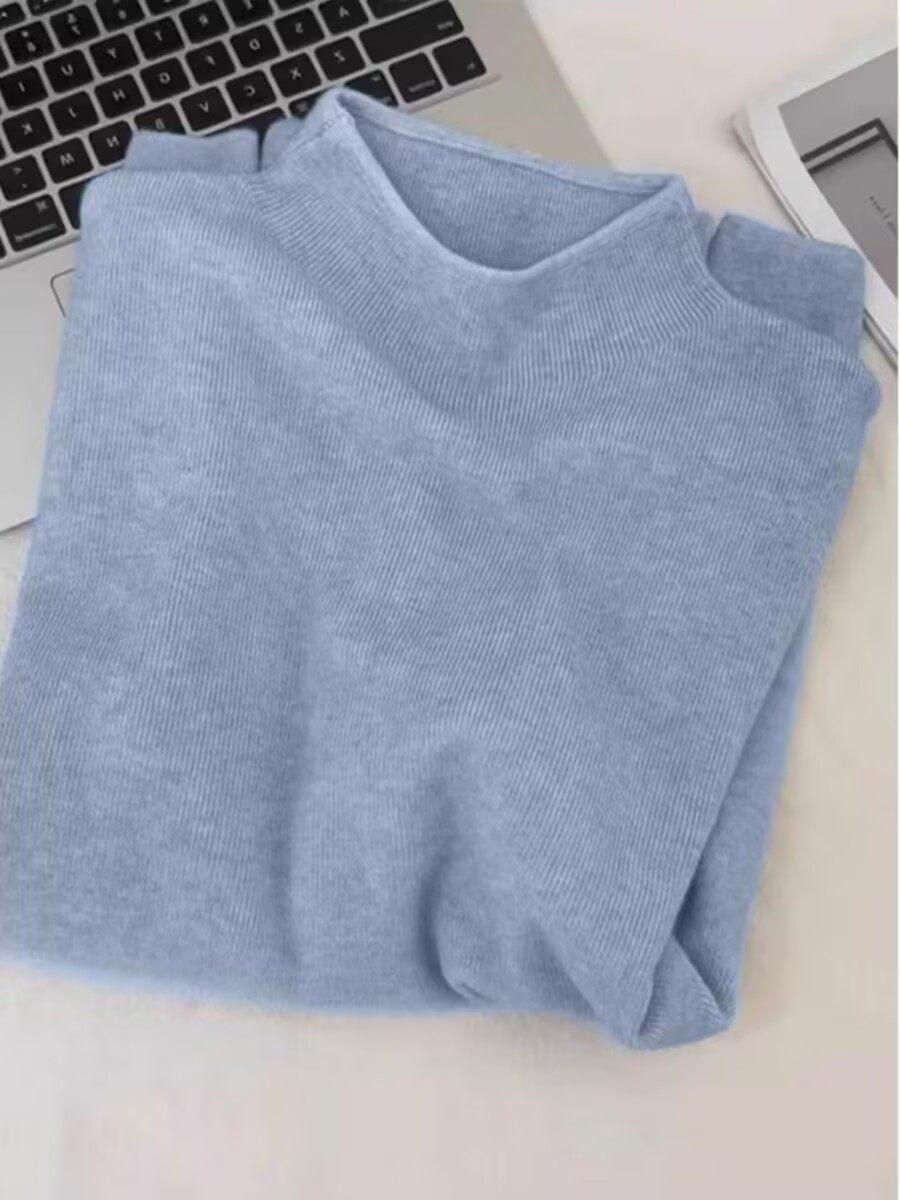 Women s Slim-Fit High-End Stand-Up Collar Knit Sweater – Soft, Semi-High Collared, Long-Sleeved Winter Top Small
Women s Slim-Fit High-End Stand-Up Collar Knit Sweater – Soft, Semi-High Collared, Long-Sleeved Winter Top Small