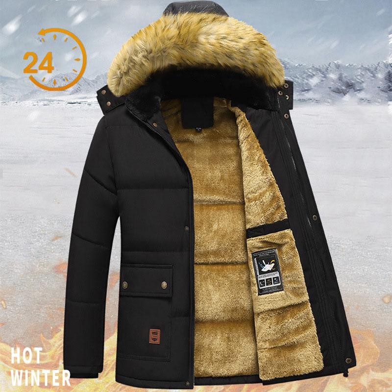 Мужская зимняя осенняя рабочая парка, черная флисовая подкладка, толстое теплое пальто с капюшоном и меховым воротником, размер плюшевой куртки XS чёрный
Мужская зимняя осенняя рабочая парка, черная флисовая подкладка, толстое теплое пальто с капюшоном и меховым воротником, размер плюшевой куртки XS чёрный