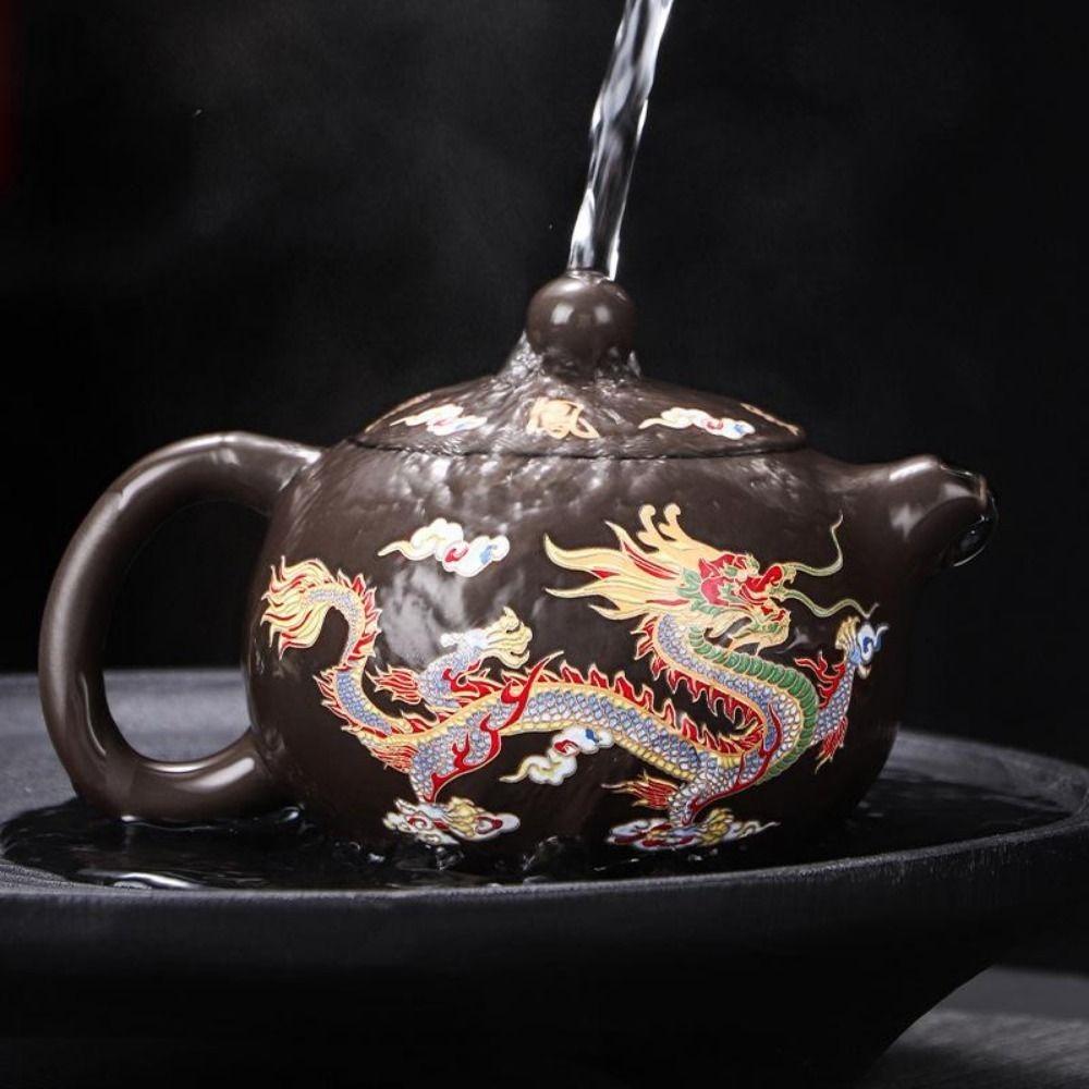 Ceramic Purple Clay Teapot Hand-made Infuser Teapot Household Teapot Tea Cup Set Tea Maker 1
Ceramic Purple Clay Teapot Hand-made Infuser Teapot Household Teapot Tea Cup Set Tea Maker 1