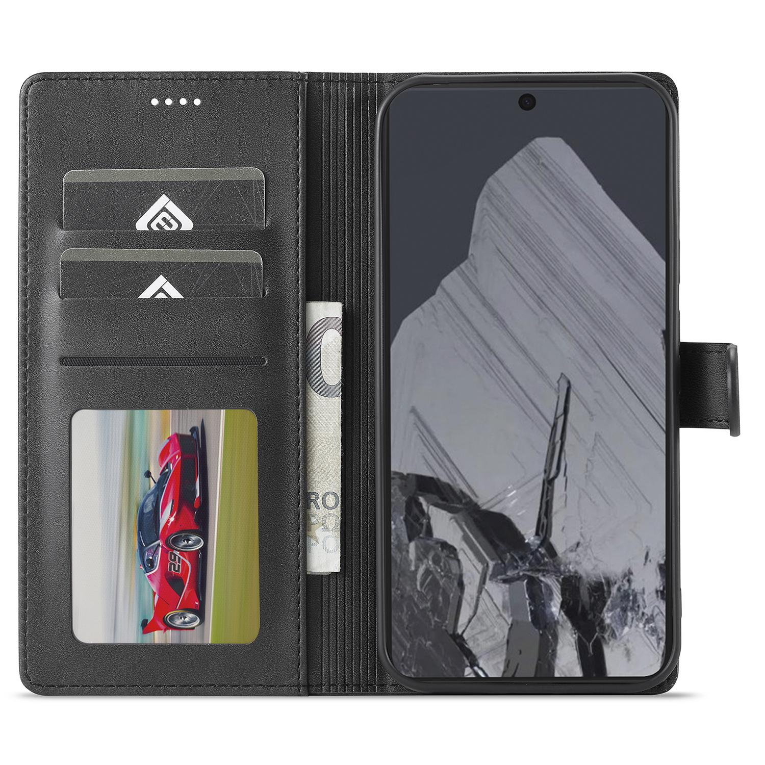 LC.IMEEKE For Google Pixel 9/9 Pro Case Magnetic Buckle Wallet Leather Phone Cover Calf Texture Black
LC.IMEEKE For Google Pixel 9/9 Pro Case Magnetic Buckle Wallet Leather Phone Cover Calf Texture Black