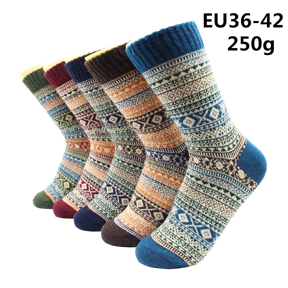 5 pairs of winter warm ladies thickened warm wool cashmere snow socks fashionable casual merino wool socks ladies EU37-43
5 pairs of winter warm ladies thickened warm wool cashmere snow socks fashionable casual merino wool socks ladies EU37-43