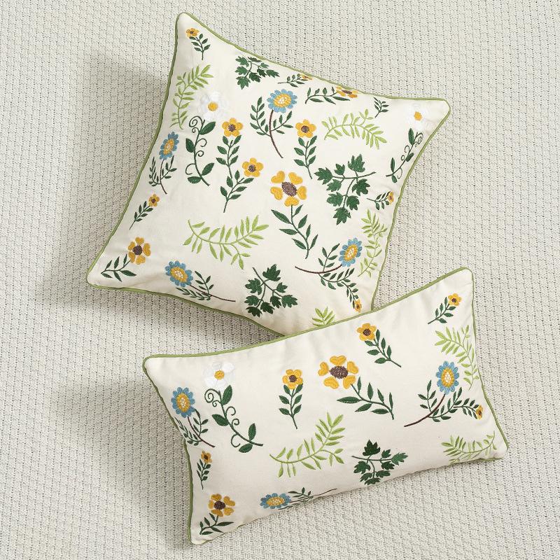 Square Plant Flower Embroidery Pillowcase Cotton Soft Natural Pastoral Style Cushion Cover for Living Room Sofa 1PC 30x50cm
Square Plant Flower Embroidery Pillowcase Cotton Soft Natural Pastoral Style Cushion Cover for Living Room Sofa 1PC 30x50cm