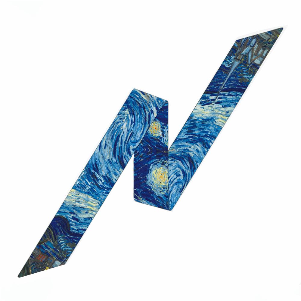 New Oil Painting Women Scarf Fashion Headband Brand Hair Silk Scarf Bag Skinny Scarves Design Wrist Towel Foulard Neckerchief
New Oil Painting Women Scarf Fashion Headband Brand Hair Silk Scarf Bag Skinny Scarves Design Wrist Towel Foulard Neckerchief