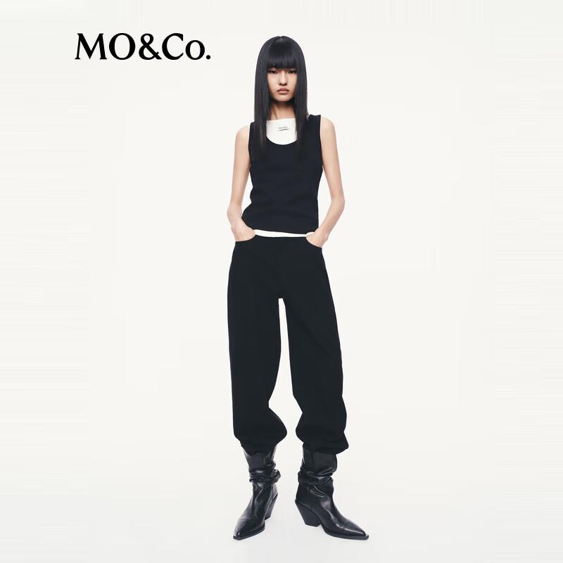 МО&Ко. 2025 Осень Джинсы с завышенной талией, глубокого черного цвета, приталенного кроя M 27
МО&Ко. 2025 Осень Джинсы с завышенной талией, глубокого черного цвета, приталенного кроя M 27