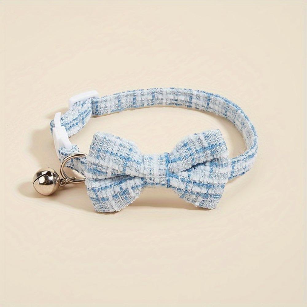 Cute Adjustable Cat Collars with Bell Removable Bowtie Puppy Collar Plaid Pattern Plaid Cat Collar for Kittens and Puppy
Cute Adjustable Cat Collars with Bell Removable Bowtie Puppy Collar Plaid Pattern Plaid Cat Collar for Kittens and Puppy