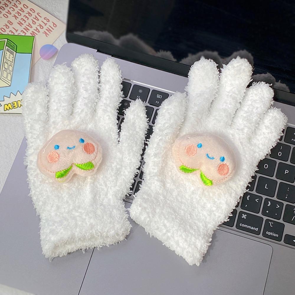 New Cartoon Peach Coral Velvet Gloves Coral Velvet Keep Warm Mittens Winter Gloves Student белый
New Cartoon Peach Coral Velvet Gloves Coral Velvet Keep Warm Mittens Winter Gloves Student белый