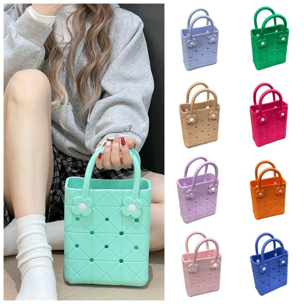Leisure EVA Handbags with Hole DIY Rubber Tote Bag Washable Cartoon Colorful Handbags Travel
Leisure EVA Handbags with Hole DIY Rubber Tote Bag Washable Cartoon Colorful Handbags Travel