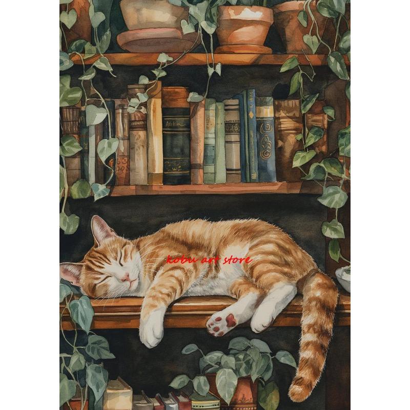 Винтажный спящий кот Антикварные плакаты Печать на холсте Стопка книг Ленивый кот Книжный настенный арт Картина для декора библиотеки, домашней комнаты 21cm×30cm NoFrame
Винтажный спящий кот Антикварные плакаты Печать на холсте Стопка книг Ленивый кот Книжный настенный арт Картина для декора библиотеки, домашней комнаты 21cm×30cm NoFrame