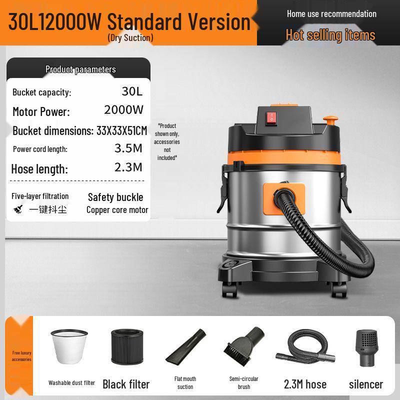 Han Nuowei High Suction Wet & Dry Vacuum Cleaner for Home, Renovation, and Car Wash
Han Nuowei High Suction Wet & Dry Vacuum Cleaner for Home, Renovation, and Car Wash