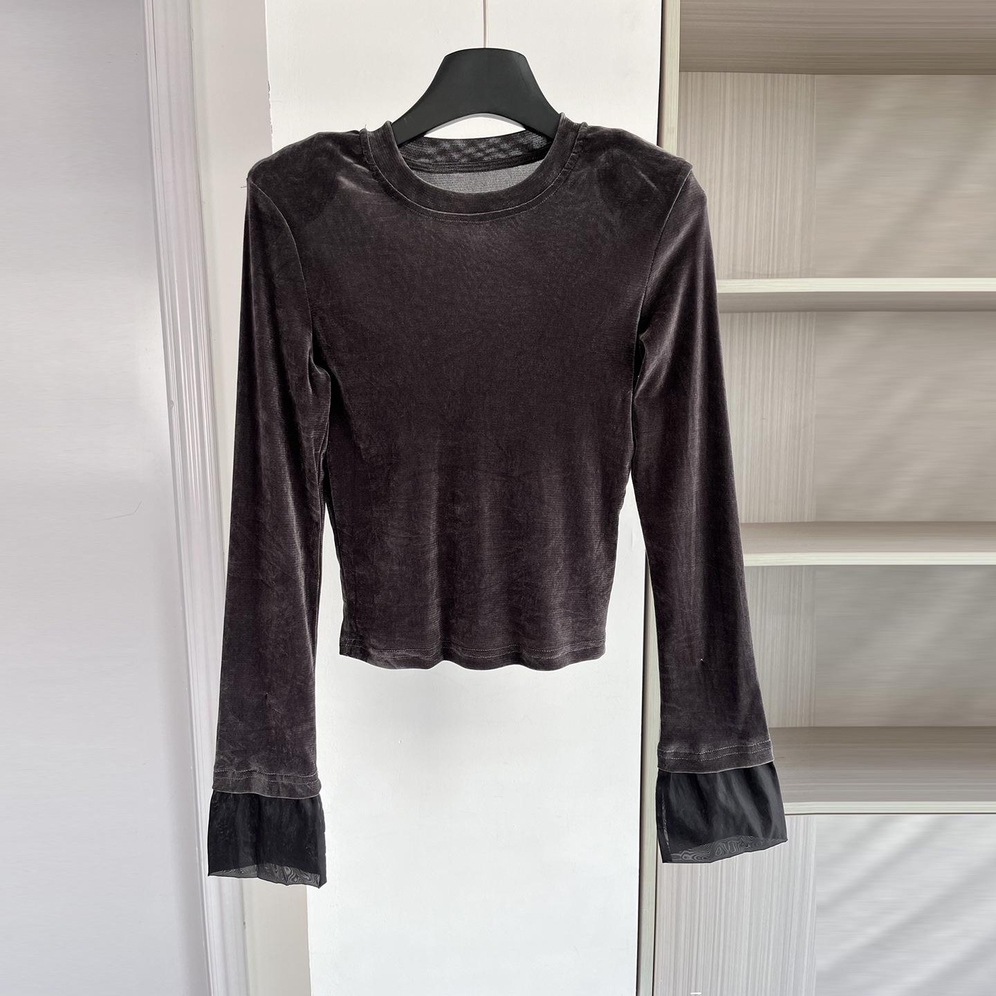 2026 Women s Slim Fit Velvet Long-Sleeve T-Shirt - French Niche Design, Round Neck, Versatile Layering. Large сірий колір
2026 Women s Slim Fit Velvet Long-Sleeve T-Shirt - French Niche Design, Round Neck, Versatile Layering. Large сірий колір