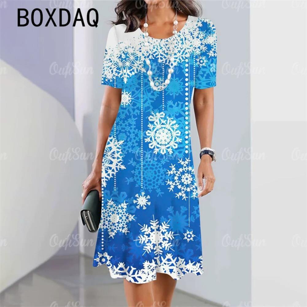 Red Christmas Theme Dress Women s Short Sleeve Round Neck Casual A-Line Dress Women s Fashion Holiday Wear Casual Party Gown XL
Red Christmas Theme Dress Women s Short Sleeve Round Neck Casual A-Line Dress Women s Fashion Holiday Wear Casual Party Gown XL