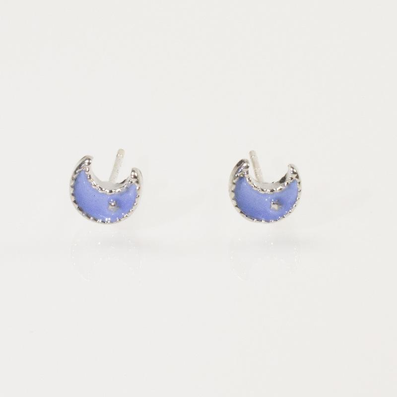 Silver Needle Star Moon Earrings Female Star Moon Temperament Pentagram Semicircle Oil Niche Design Korean Edition Earrings срібний
Silver Needle Star Moon Earrings Female Star Moon Temperament Pentagram Semicircle Oil Niche Design Korean Edition Earrings срібний