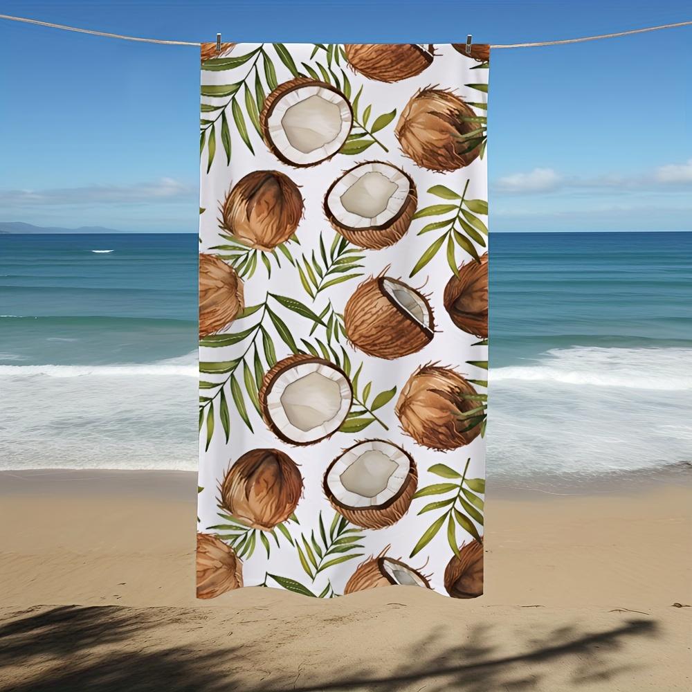 Coconuts Palm Leaves Beach Towel, Soft Bath Towel Large Blanket for Travel Holidays W40*H60(CM)
Coconuts Palm Leaves Beach Towel, Soft Bath Towel Large Blanket for Travel Holidays W40*H60(CM)