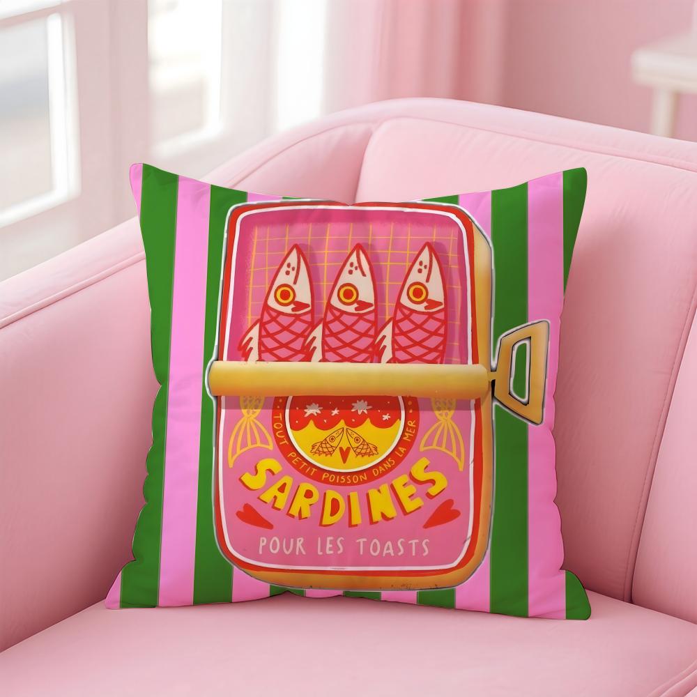 Cartoon S-Sardine C-Can cute Cushion Cover Comfortable Reversible Pillow Cover Ideal for Car Sofa Bedroom & Beyond 12x12Inch
Cartoon S-Sardine C-Can cute Cushion Cover Comfortable Reversible Pillow Cover Ideal for Car Sofa Bedroom & Beyond 12x12Inch