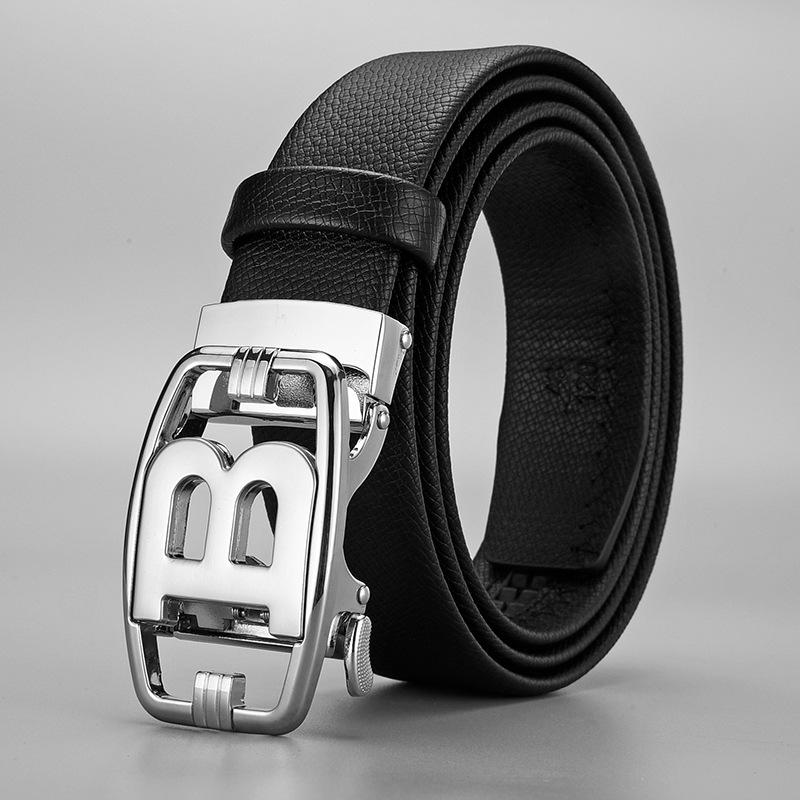 Men S Belt Two-Layer Cowhide Alloy Automatic Buckle Letter B Leather Belt Leather Belt 130cm
Men S Belt Two-Layer Cowhide Alloy Automatic Buckle Letter B Leather Belt Leather Belt 130cm