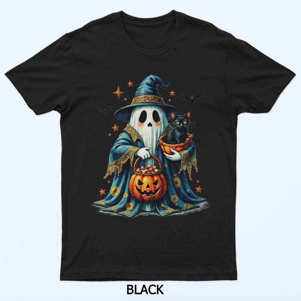 Ghost Holding Black Cat Lover Halloween 2025 Groovy Floral T-Shirt XL
Ghost Holding Black Cat Lover Halloween 2025 Groovy Floral T-Shirt XL