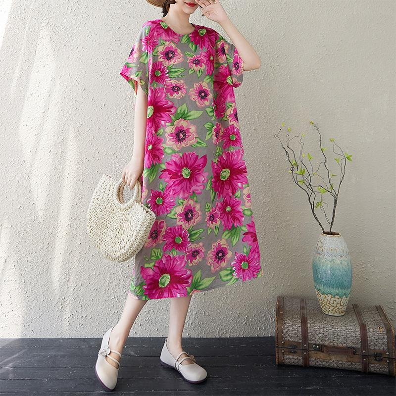 Dimanaf Новое летнее платье большого размера 2025 с принтом, женское базовое повседневное платье с цветочным принтом, с коротким рукавом, свободное длинное платье One Size розовый
Dimanaf Новое летнее платье большого размера 2025 с принтом, женское базовое повседневное платье с цветочным принтом, с коротким рукавом, свободное длинное платье One Size розовый