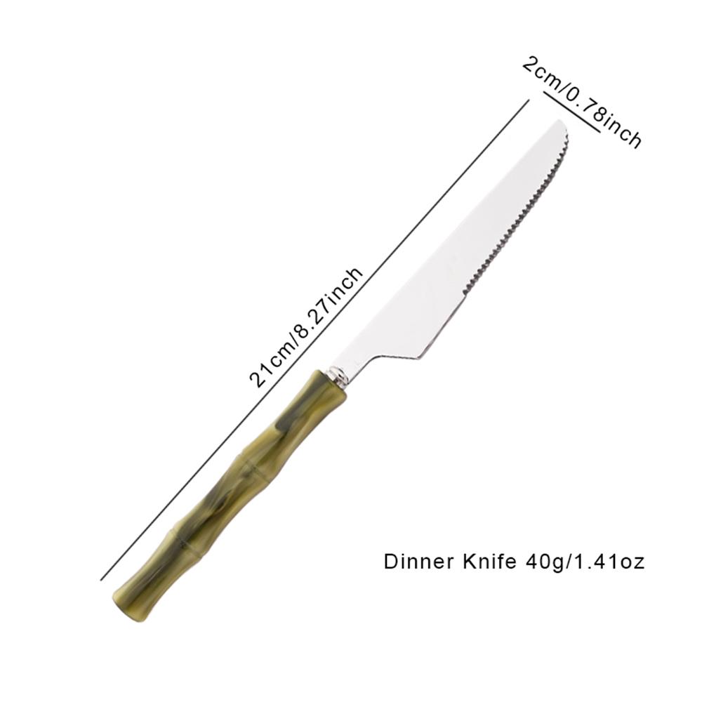 1Pc 304 Stainless Steel Cutlery Set Acrylic Handle Bamboo Style Dinnerware Knife Spoon Cake Fork Tableware Kitchen Flatware
1Pc 304 Stainless Steel Cutlery Set Acrylic Handle Bamboo Style Dinnerware Knife Spoon Cake Fork Tableware Kitchen Flatware